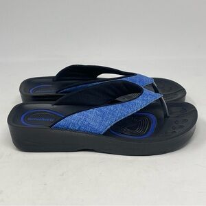 Aerothotic Original Orthotic Comfort Flip Flops Sandals Womens 5 EU 36 Blue